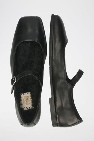 Babies en cuir Livia 7 - Noir