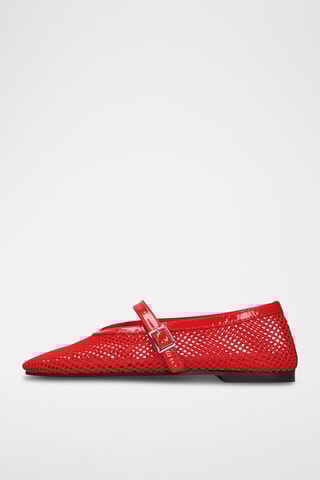 Babies en cuir Emily 2 - Rouge