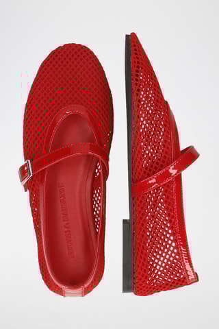 Babies en cuir Emily 2 - Rouge