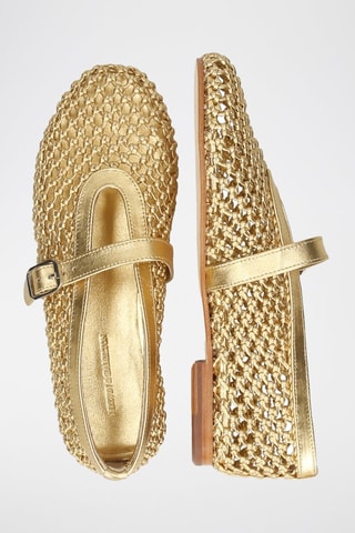 Babies en cuir Alivia 1 - Doré