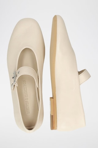 Babies en cuir de mouton Emily - Beige