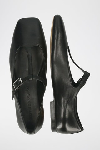 Babies en cuir de mouton Livia 8 - Noir