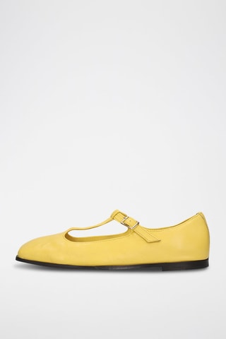 Babies en cuir d’agneau Livia 8 - Jaune