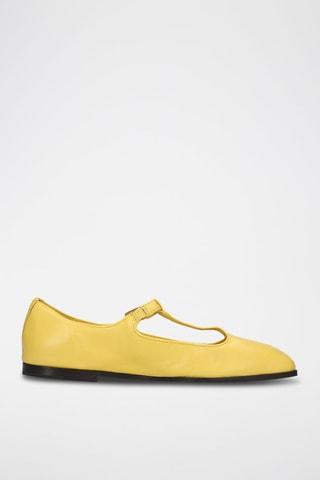 Babies en cuir d’agneau Livia 8 - Jaune