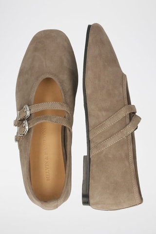 Babies en nubuck Emily 5 - Gris clair