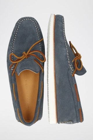 Chaussures bateau en nubuck Nelson 21 - Gris foncé