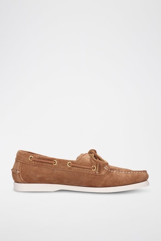 Chaussures bateau en nubuck Baxter 1 - Camel