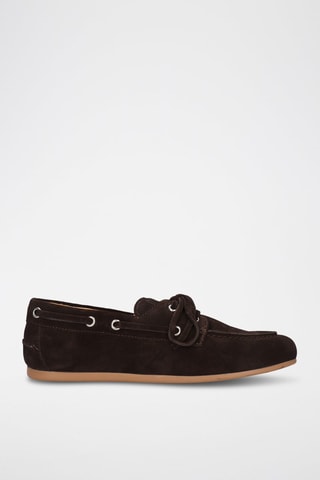 Chaussures bateau en nubuck Olga 1 - Marron