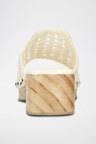 Sabots à talons en cuir Maria 1 - Beige