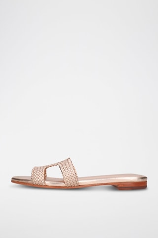 Mules en cuir Hanna - Doré