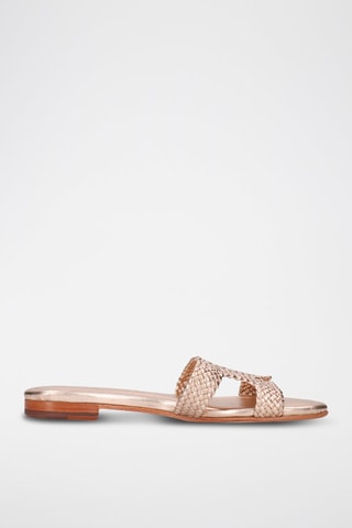 Mules en cuir Hanna - Doré