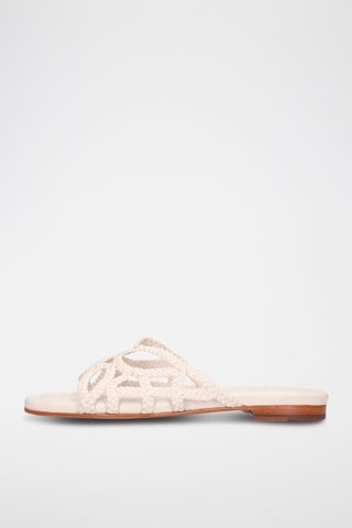 Mules en cuir Elodie 64 - Blanc