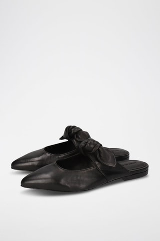 Mules en cuir de mouton Alora 8 - Noir
