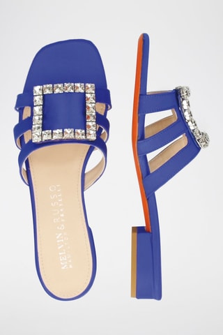 Mules Eugenie - Bleu électrique