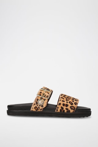 Mules en cuir Siri - Beige