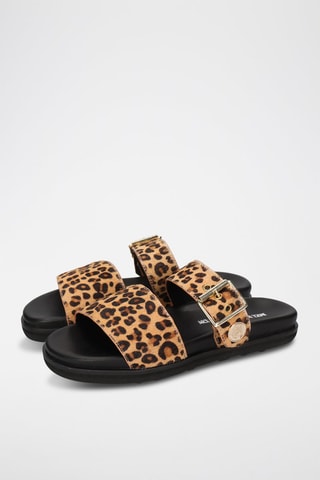 Mules en cuir Siri - Beige