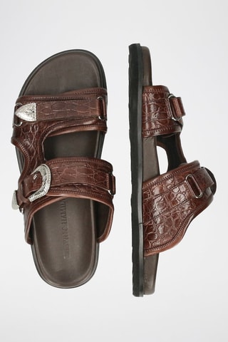 Mules en cuir Wilma - Marron