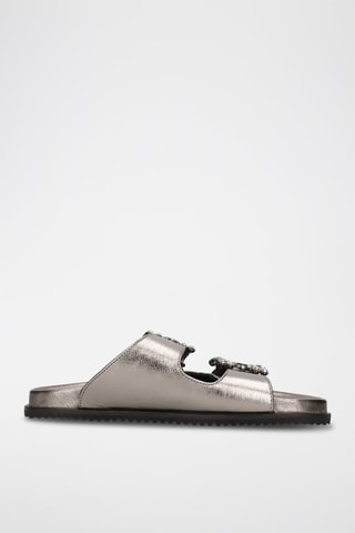 Mules en cuir Eve - Noir