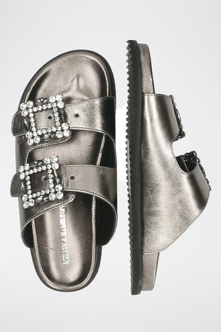 Mules en cuir Eve - Noir