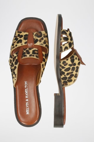 Mules en cuir Everly - Beige