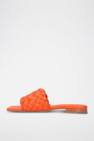Mules en cuir nappa Eglantine 1 - Orange