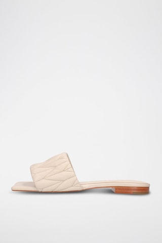 Mules en cuir d’agneau Eglantine 2 - Beige
