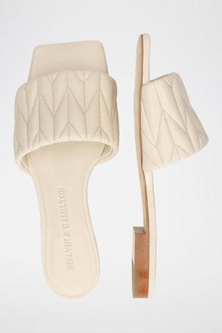 Mules en cuir d’agneau Eglantine 2 - Beige