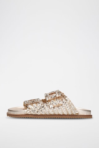 Mules en cuir Eve - Doré