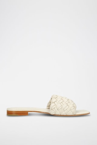 Mules en cuir nappa Eglantine - Blanc