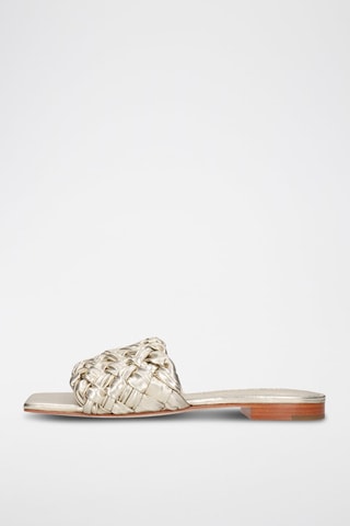 Mules en cuir Eglantine - Argenté