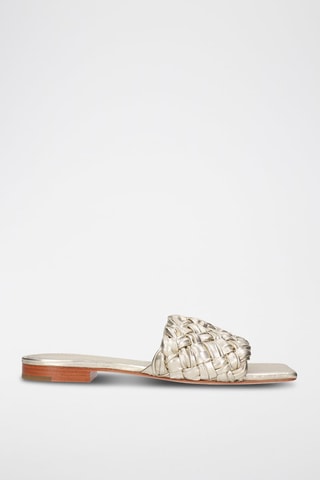 Mules en cuir Eglantine - Argenté