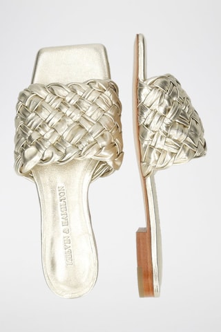 Mules en cuir Eglantine - Argenté