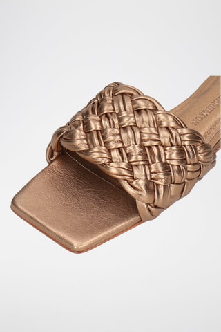 Mules en cuir Eglantine - Doré