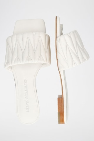 Mules en cuir Eglantine - Blanc