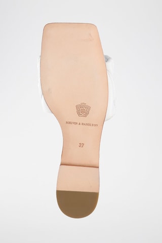 Mules en cuir Eglantine - Blanc