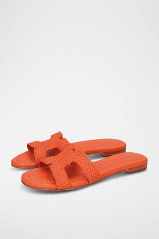 Mules en cuir Hama - Orange