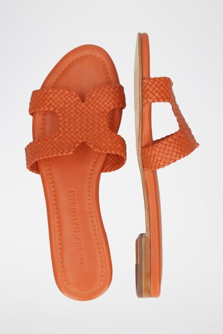 Mules en cuir Hama - Orange