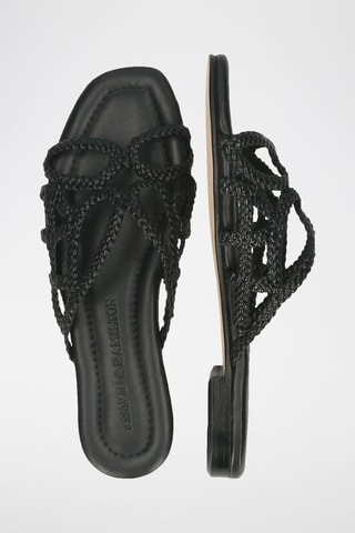 Mules en cuir Elodie 64 - Noir