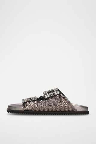 Mules en cuir Eve - Noir