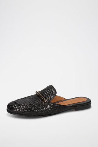 Mules en cuir Scarlett - Noir