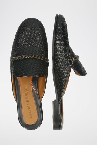 Mules en cuir Scarlett - Noir