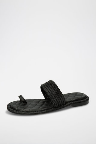  Mules en cuir Sandra 47 - Noir 