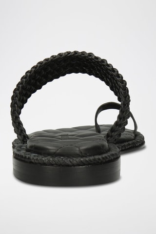  Mules en cuir Sandra 47 - Noir 