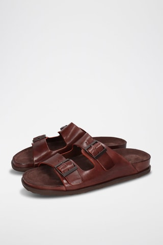 Mules en cuir Maxel - Marron