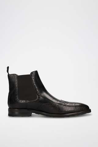 Boots Chelsea en cuir Flynn 2 - Noir