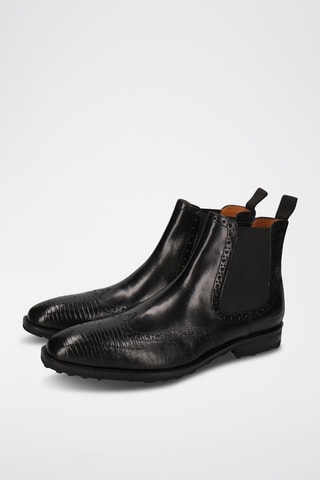 Boots Chelsea en cuir Flynn 2 - Noir