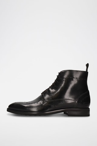 Boots en cuir Bobby - Noir