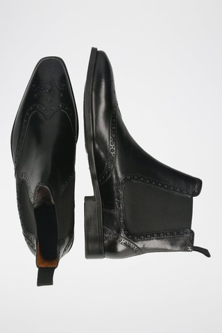 Boots Chelsea en cuir Martin - Noir