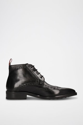 Boots en cuir Jeff - Noir