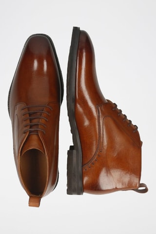 Boots en cuir Flynn - Marron